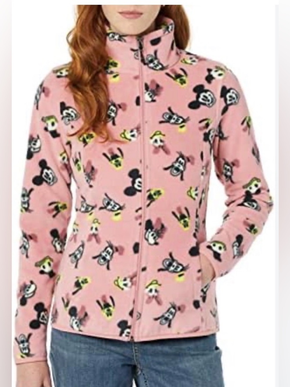 Disney Amazon Essentials Girls' Character Fleece Jacket - Full Zip | NWT